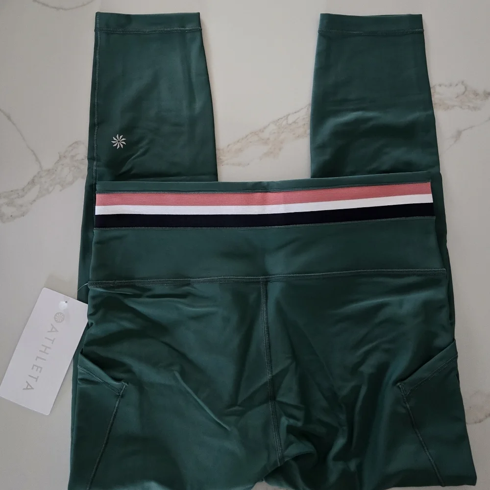 NWT Interval Stash 7/8 Stripe Tight